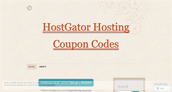 Desktop Screenshot of hostgatorhostingcouponcodes.wordpress.com