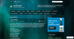 Desktop Screenshot of choricense.wordpress.com