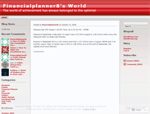 Tablet Screenshot of financialplanner8.wordpress.com