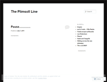 Tablet Screenshot of plimsollline.wordpress.com