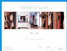 Tablet Screenshot of bordercouture.wordpress.com