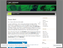 Tablet Screenshot of liamjohnsonfilm.wordpress.com