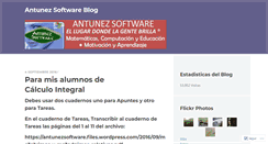 Desktop Screenshot of antunezsoftware.wordpress.com