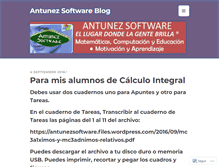 Tablet Screenshot of antunezsoftware.wordpress.com