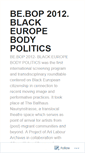 Mobile Screenshot of blackeuropebodypolitics.wordpress.com