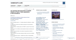 Desktop Screenshot of handicap2live.wordpress.com