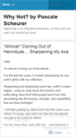 Mobile Screenshot of pascalescheurer.wordpress.com