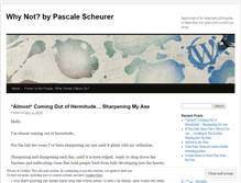 Tablet Screenshot of pascalescheurer.wordpress.com