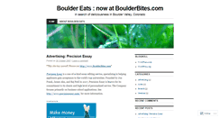 Desktop Screenshot of bouldereats.wordpress.com
