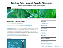 Tablet Screenshot of bouldereats.wordpress.com