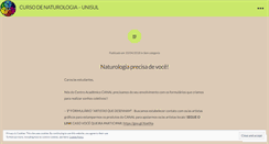 Desktop Screenshot of naturologiaunisul.wordpress.com
