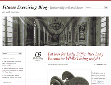 Tablet Screenshot of fitnessexercisingblog.wordpress.com
