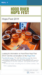 Mobile Screenshot of hoodriverhopsfest.wordpress.com