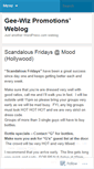 Mobile Screenshot of geewizpromotions.wordpress.com