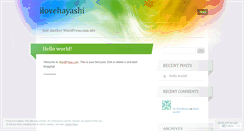 Desktop Screenshot of ilovehayashi.wordpress.com