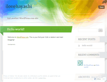 Tablet Screenshot of ilovehayashi.wordpress.com