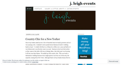 Desktop Screenshot of jleighevents.wordpress.com