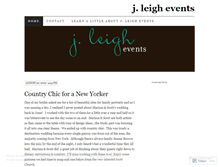 Tablet Screenshot of jleighevents.wordpress.com