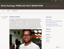 Tablet Screenshot of boholsandugohalfmarathon.wordpress.com