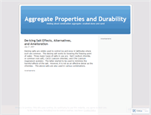 Tablet Screenshot of durableaggregate.wordpress.com