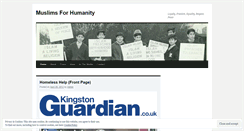 Desktop Screenshot of muslimsforhumanity.wordpress.com