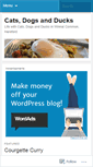 Mobile Screenshot of catsdogsnducks.wordpress.com