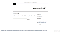 Desktop Screenshot of pabloguzman.wordpress.com