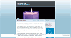 Desktop Screenshot of mycandlespot.wordpress.com