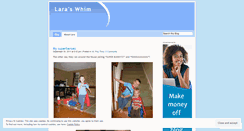 Desktop Screenshot of laraswhim.wordpress.com