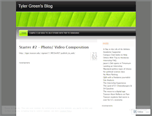 Tablet Screenshot of greentyler.wordpress.com