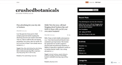 Desktop Screenshot of crushedbotanicals.wordpress.com