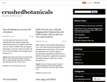 Tablet Screenshot of crushedbotanicals.wordpress.com