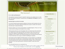 Tablet Screenshot of insurancemaven.wordpress.com