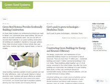 Tablet Screenshot of greensteelsystems.wordpress.com