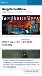 Mobile Screenshot of greghorrorshow.wordpress.com