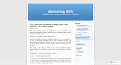 Desktop Screenshot of marketingdna.wordpress.com