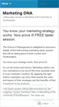Mobile Screenshot of marketingdna.wordpress.com