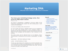 Tablet Screenshot of marketingdna.wordpress.com