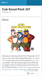 Mobile Screenshot of pack337.wordpress.com