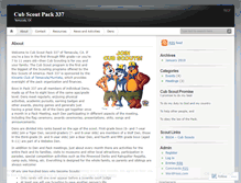 Tablet Screenshot of pack337.wordpress.com