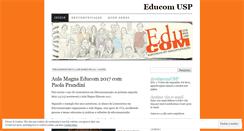 Desktop Screenshot of educomusp.wordpress.com