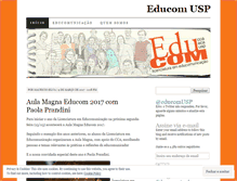 Tablet Screenshot of educomusp.wordpress.com