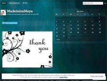 Tablet Screenshot of madeleinemaya.wordpress.com