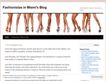 Tablet Screenshot of fashionistasinmiami.wordpress.com