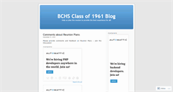 Desktop Screenshot of bchs61blog.wordpress.com