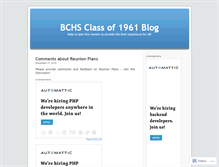 Tablet Screenshot of bchs61blog.wordpress.com