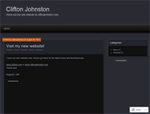 Tablet Screenshot of cliftonjohnston.wordpress.com