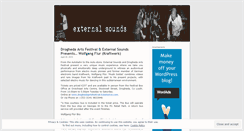 Desktop Screenshot of externalsounds.wordpress.com