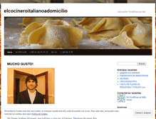 Tablet Screenshot of elcocineroitalianoadomicilio.wordpress.com