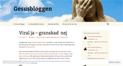 Desktop Screenshot of gesusbloggen.wordpress.com